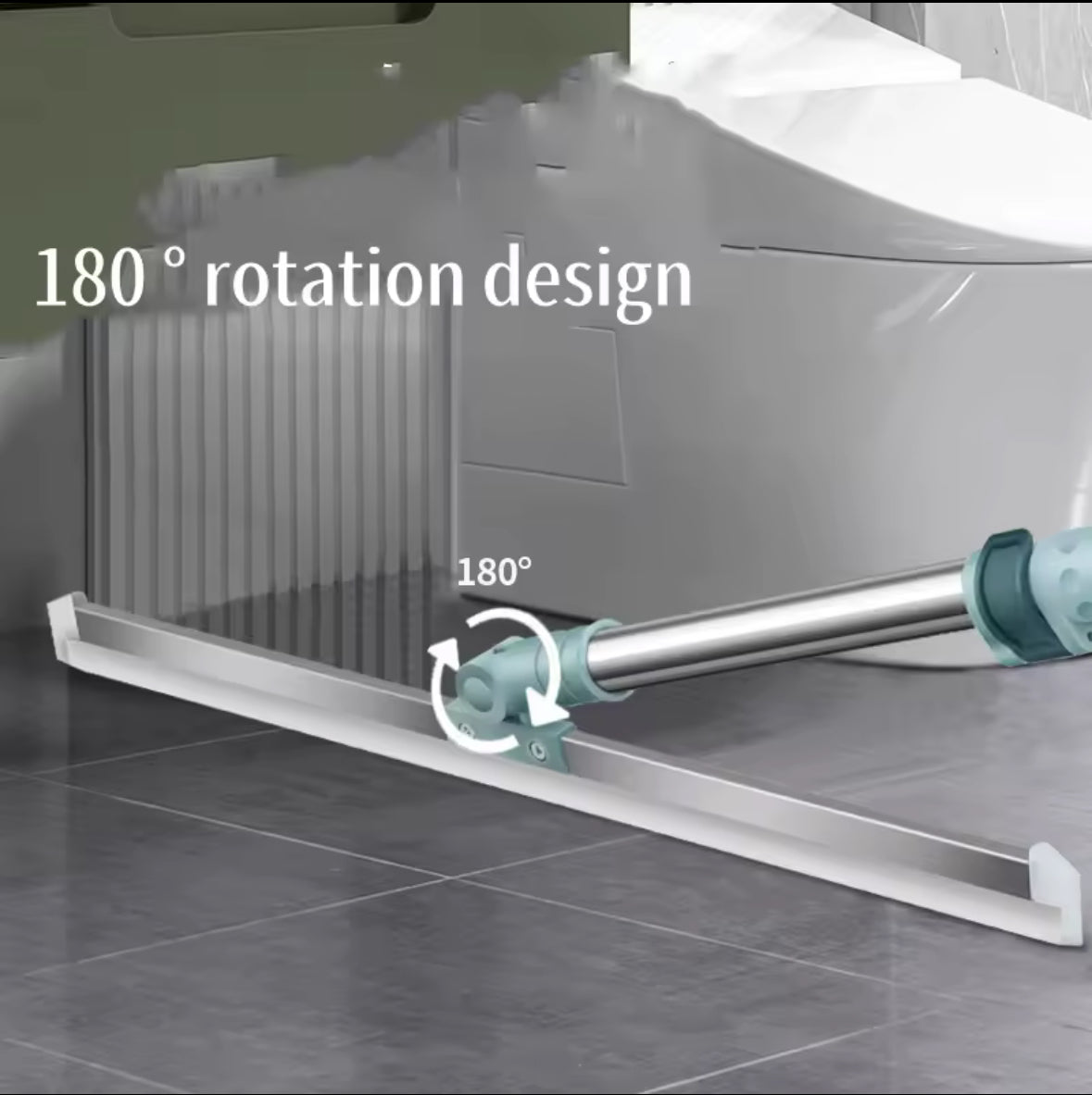 Adjustable 180° Silicone Cleaning Mop