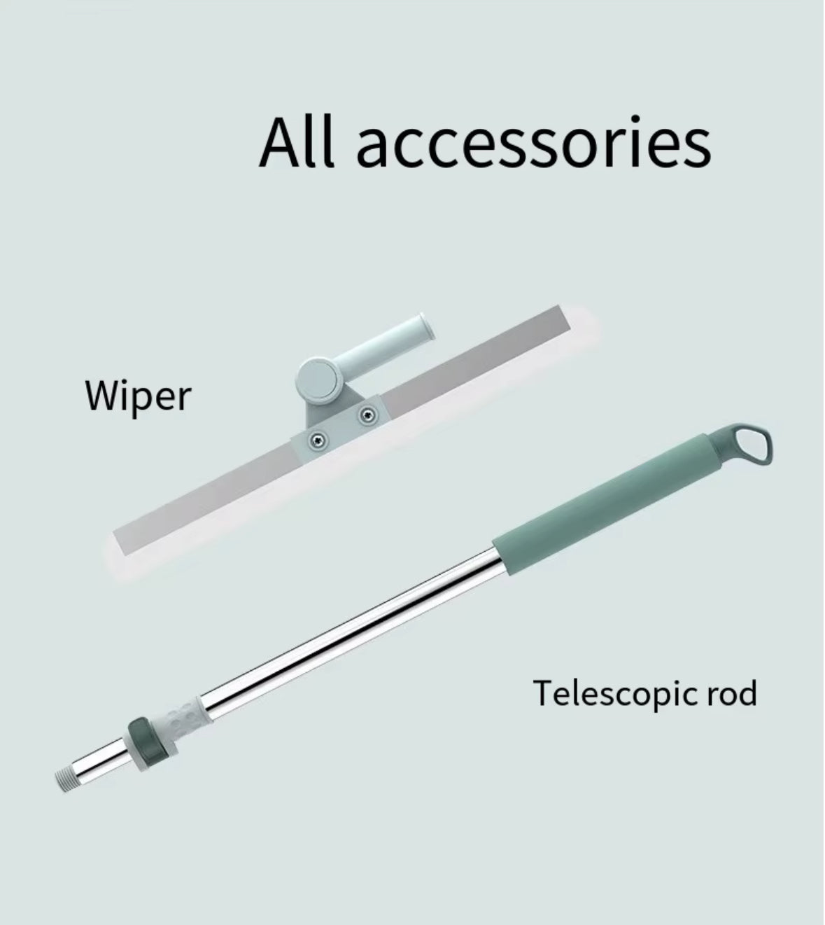 Adjustable 180° Silicone Cleaning Mop