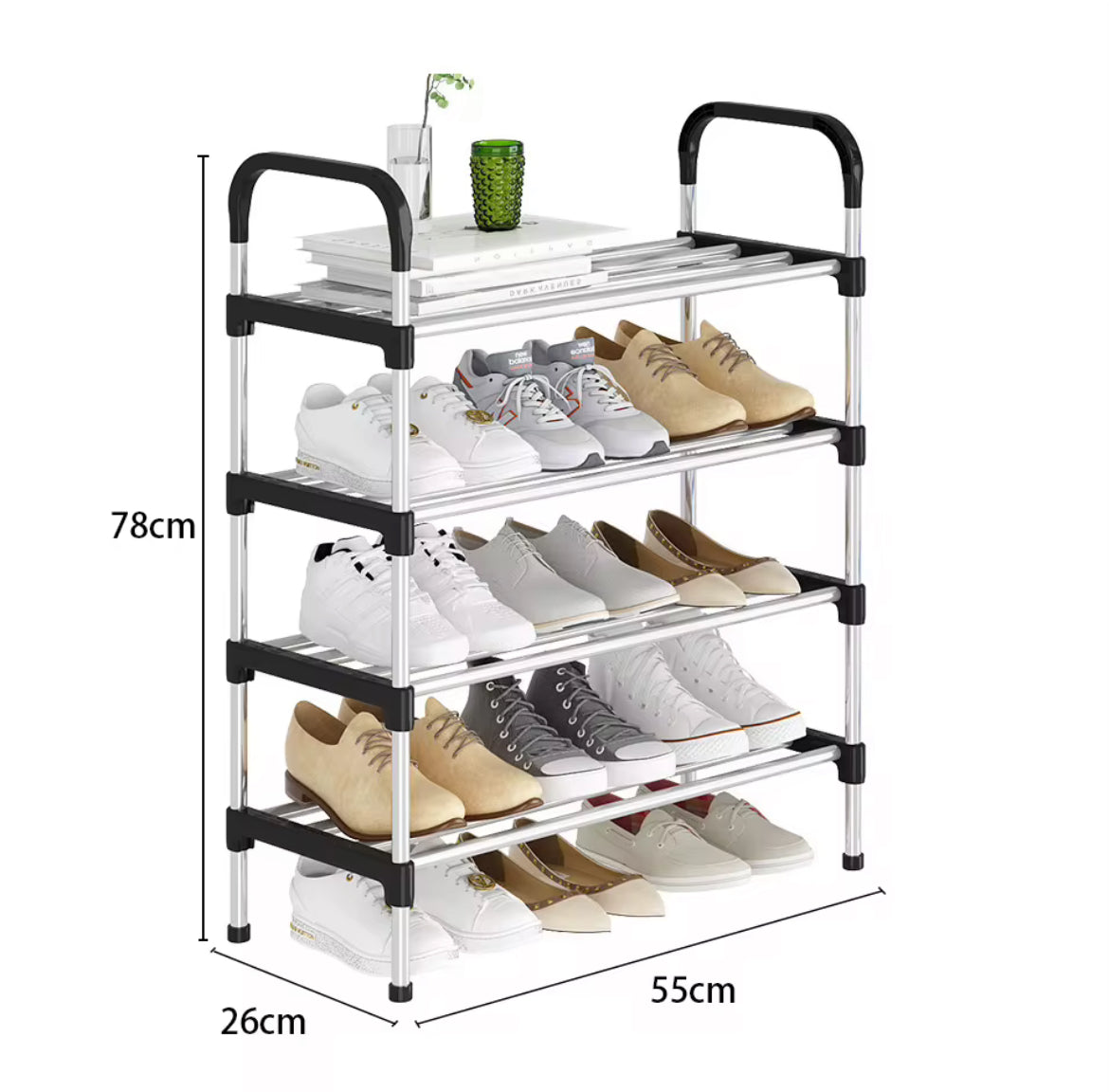 4-Layer Shoe Rack