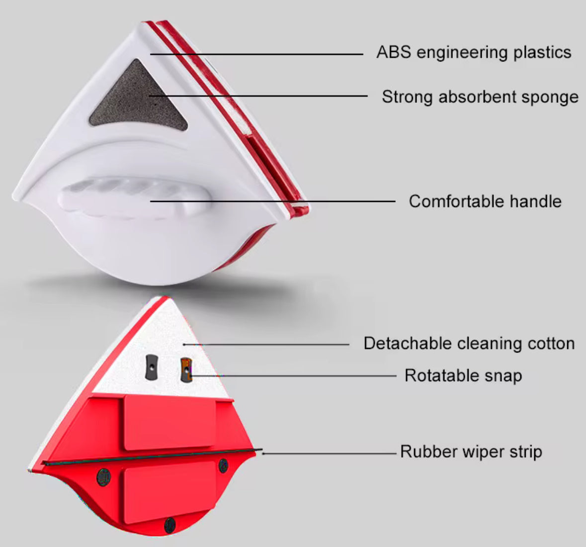 Double Sided Magnetic Window Cleaner