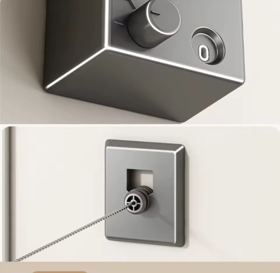 Wall Mounted Retractable Clothesline